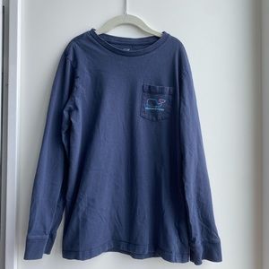 Vineyard Vines girls navy blue long sleeve shirt